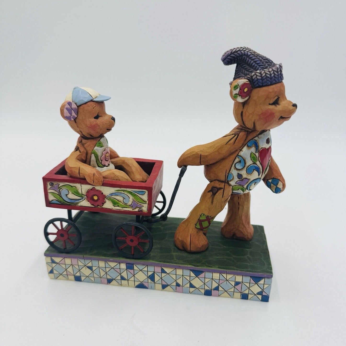 Jim Shore Heartwood Creek Bears Figurine Pull Me Now And I'll Pull U Later 2007