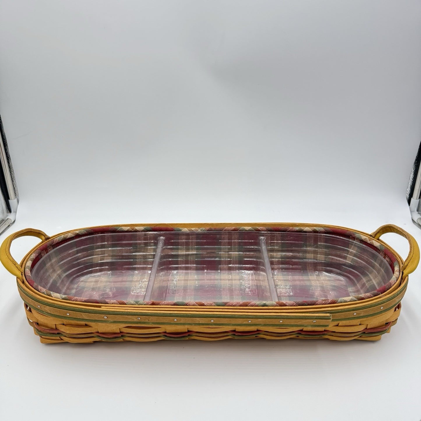 Longaberger 2000 Autumn Reflections Large Small Harvest Blessings Basket 20”x9”