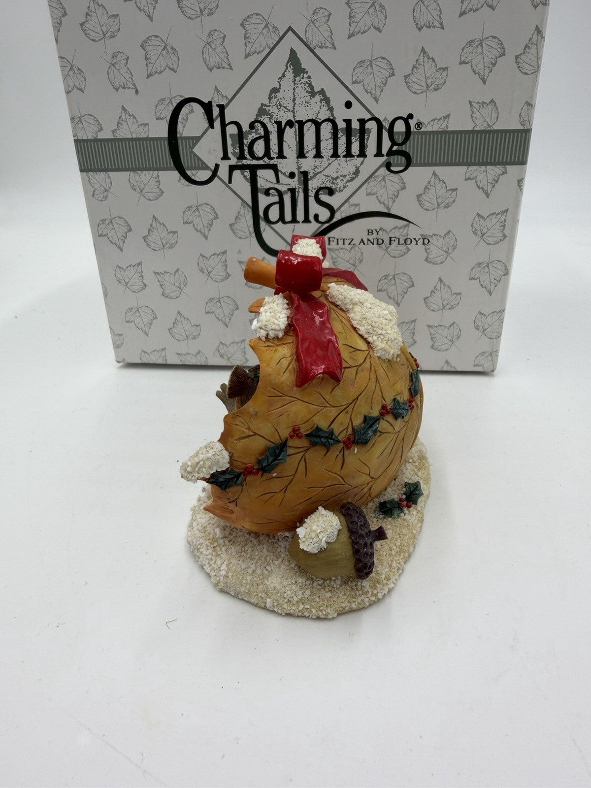 Charming Tails Mouse Oak Leaf Warm Cozy Holiday Fire Dean Griff Signed 97/13