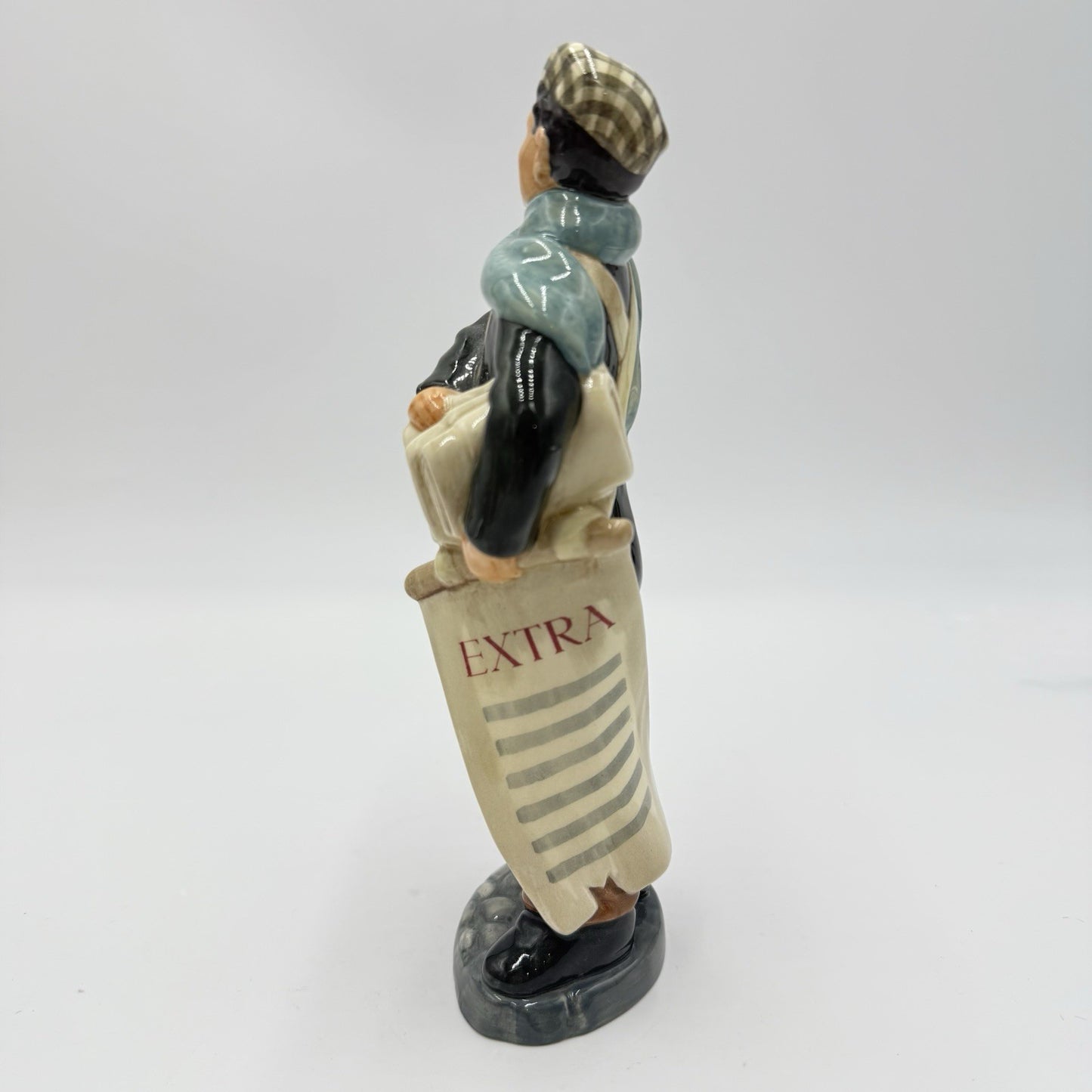 Antique Royal Doulton Newsboy Porcelain England HN 2244 Figurine 1958 Painted 8”