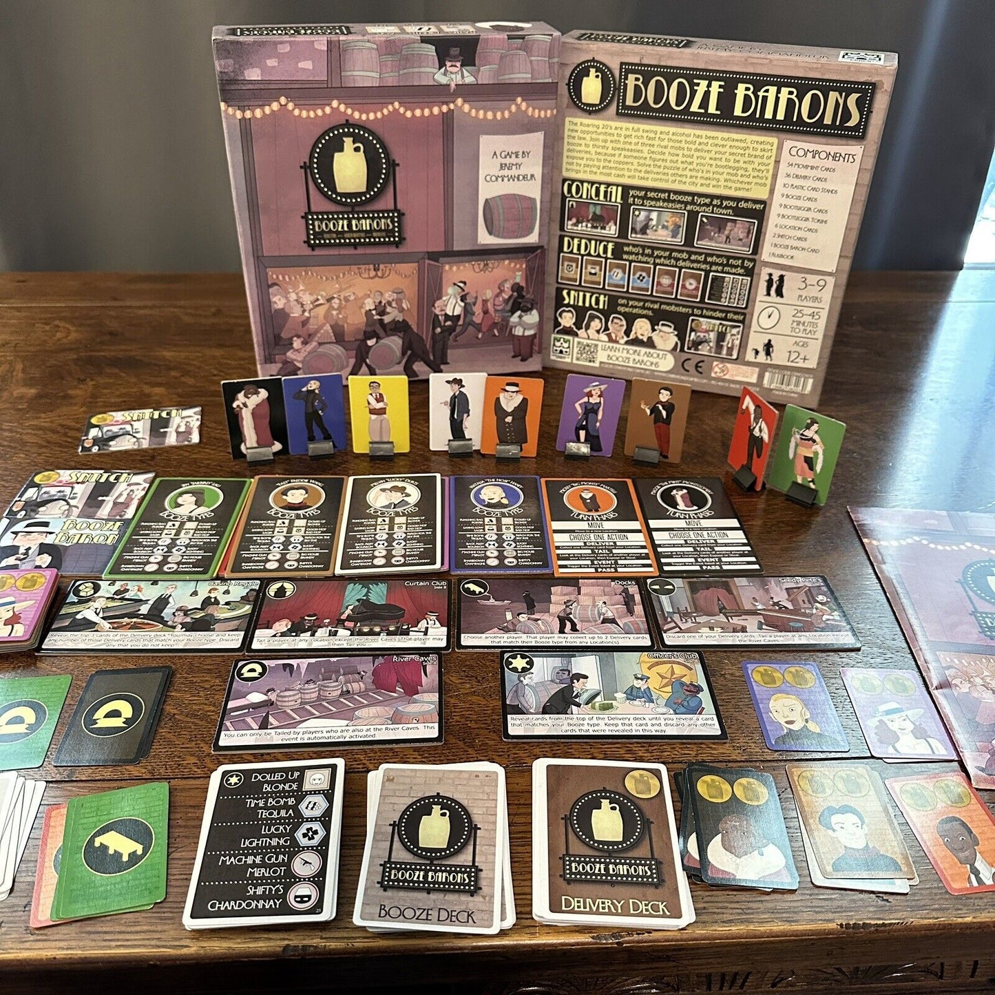 Overworld Booze Barons Board Game Complete Party Group Teams Fun Games