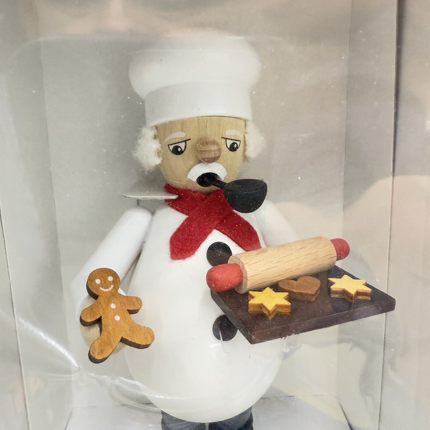 Räuchermann Ullrich Figurine Chef Baker Seasonal Schult Germany Smoker Wood