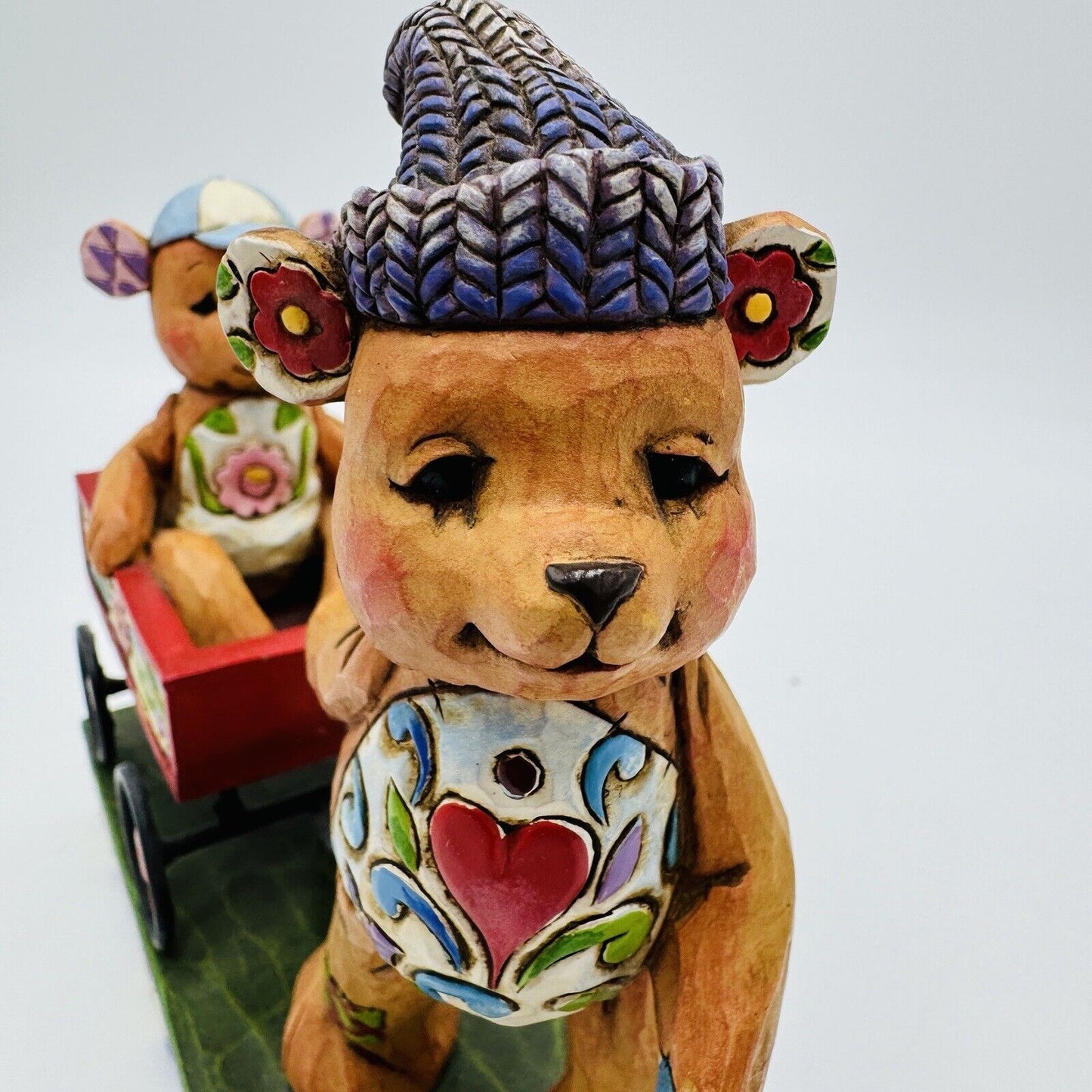 Jim Shore Heartwood Creek Bears Figurine Pull Me Now And I'll Pull U Later 2007