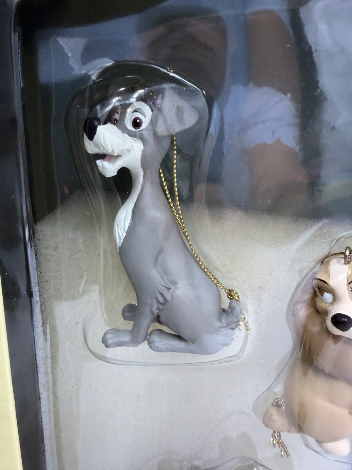 Disney Lady & Tramp Story Book Christmas Ornaments Collection 5 Pcs Set