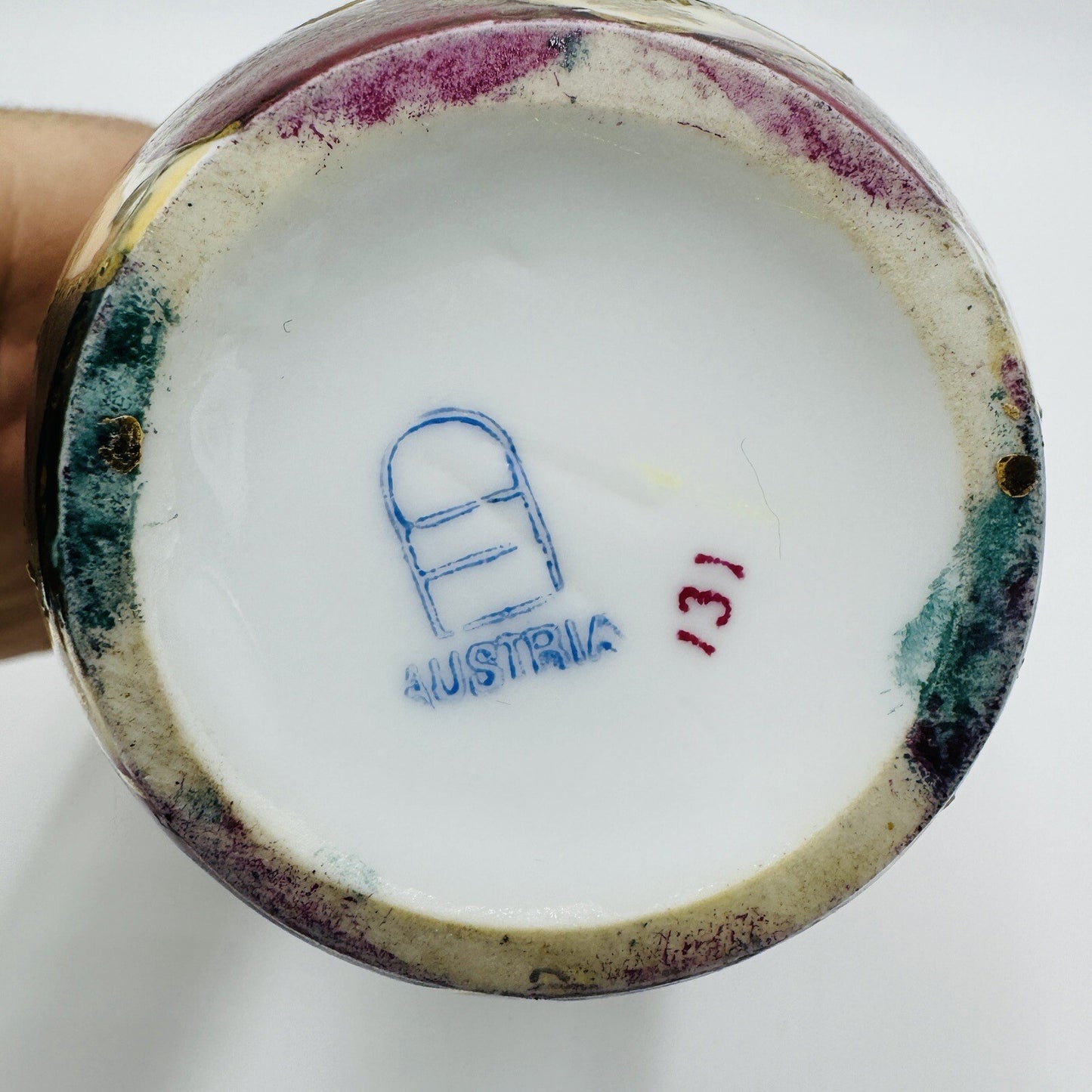 Royal Vienna Austria Porcelain Pitcher Hand Painted Portrait Art Nouveau Antique