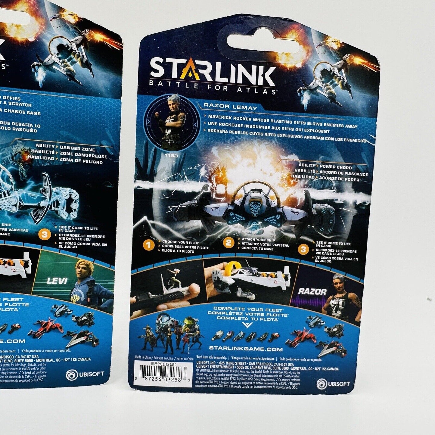 Starlink Battle For Atlas Action Figurine Levi McGray & Razor Lemay Ubisoft 2018