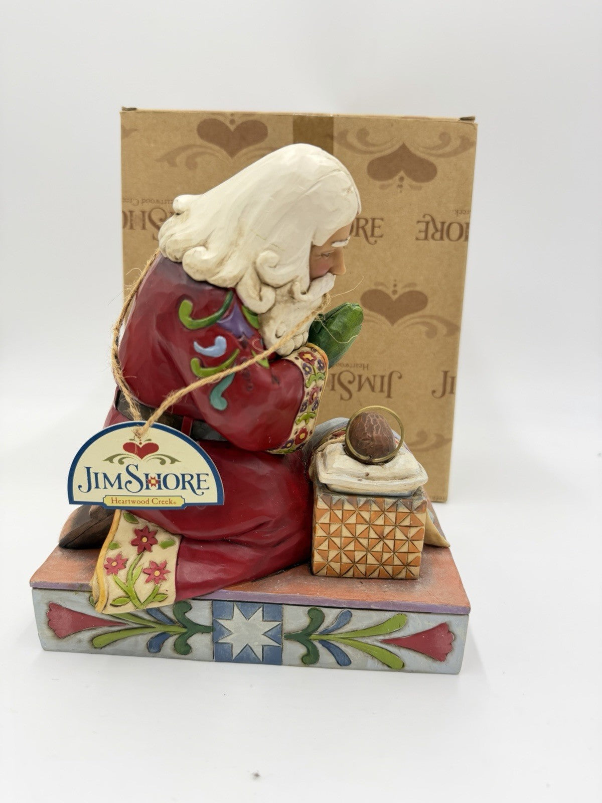 Jim Shore Heartwood Creek The Real Meaning Of Christmas 7” Santa Jesus Figurine