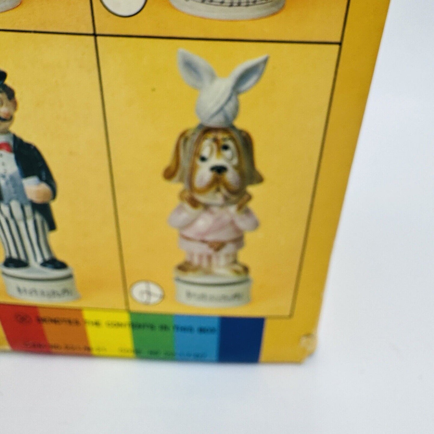 VINTAGE Musical Decanter Sad Hound Dog WORKS Ice Bag Cork Topper NIB 13"