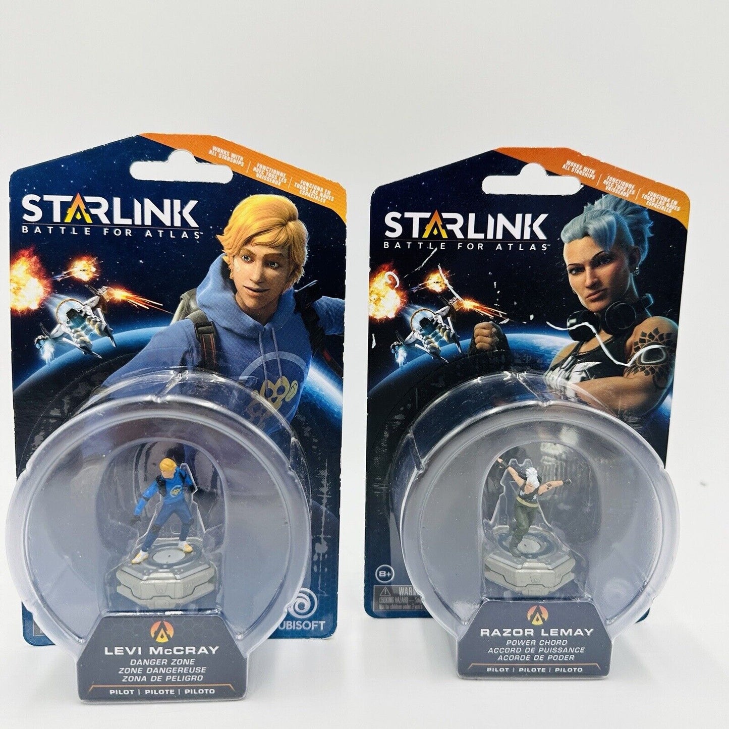 Starlink Battle For Atlas Action Figurine Levi McGray & Razor Lemay Ubisoft 2018
