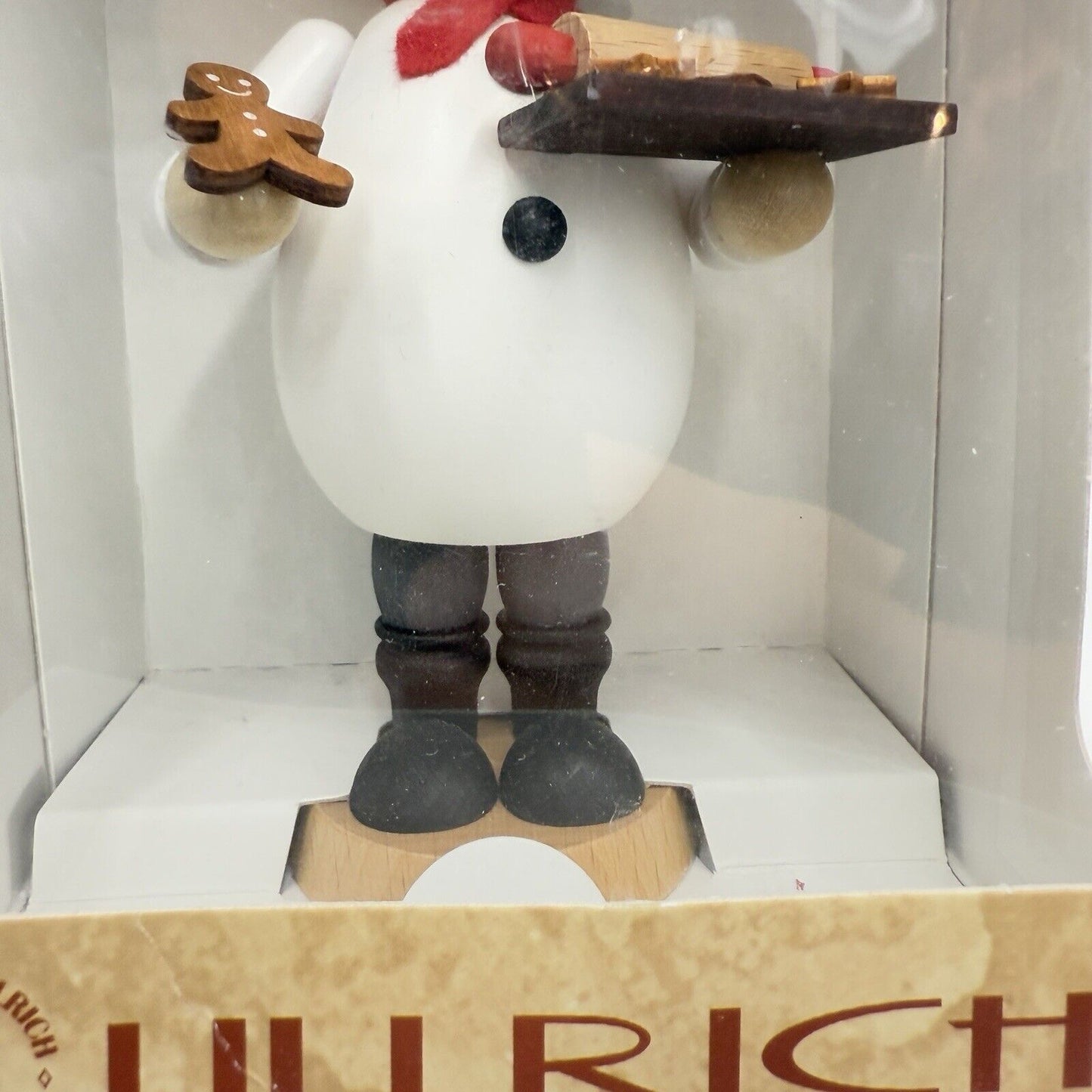 Räuchermann Ullrich Figurine Chef Baker Seasonal Schult Germany Smoker Wood