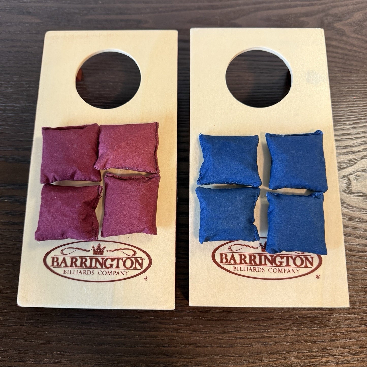 Barrington Table Top Bean Bag Toss Game Wooden Corn Hole Office Desk Size