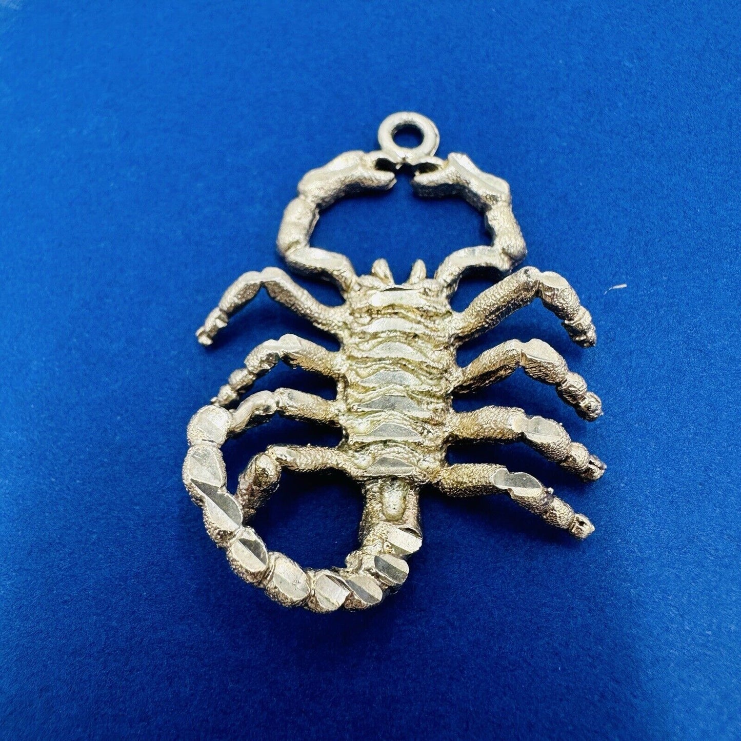 925 Sterling Silver Scorpion Pendant Jewelry Vintage Shiny Large 1 Of A KIND