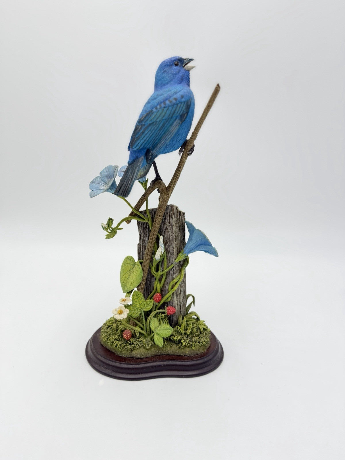 Rare Danbury Mint Sapphire Song Blue Bird Figurine By JEFF RECHIN 11”x5”