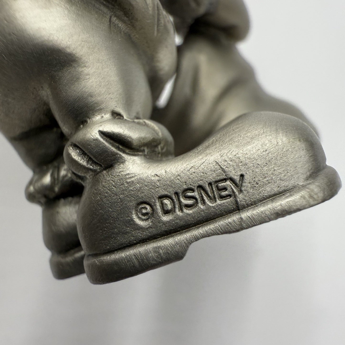 Disney Solid Pewter Mickey Minnie Mouse Santa Figurines Set Vintage 2”