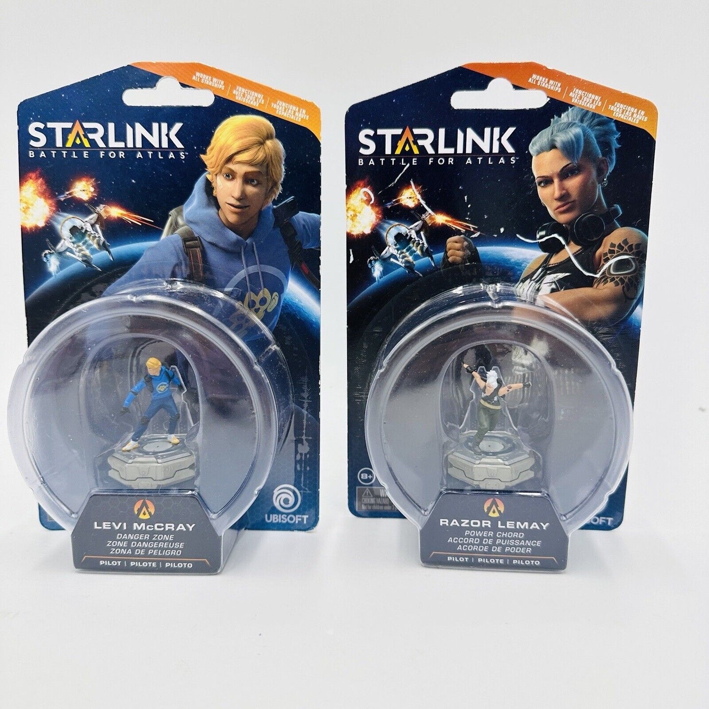 Starlink Battle For Atlas Action Figurine Levi McGray & Razor Lemay Ubisoft 2018
