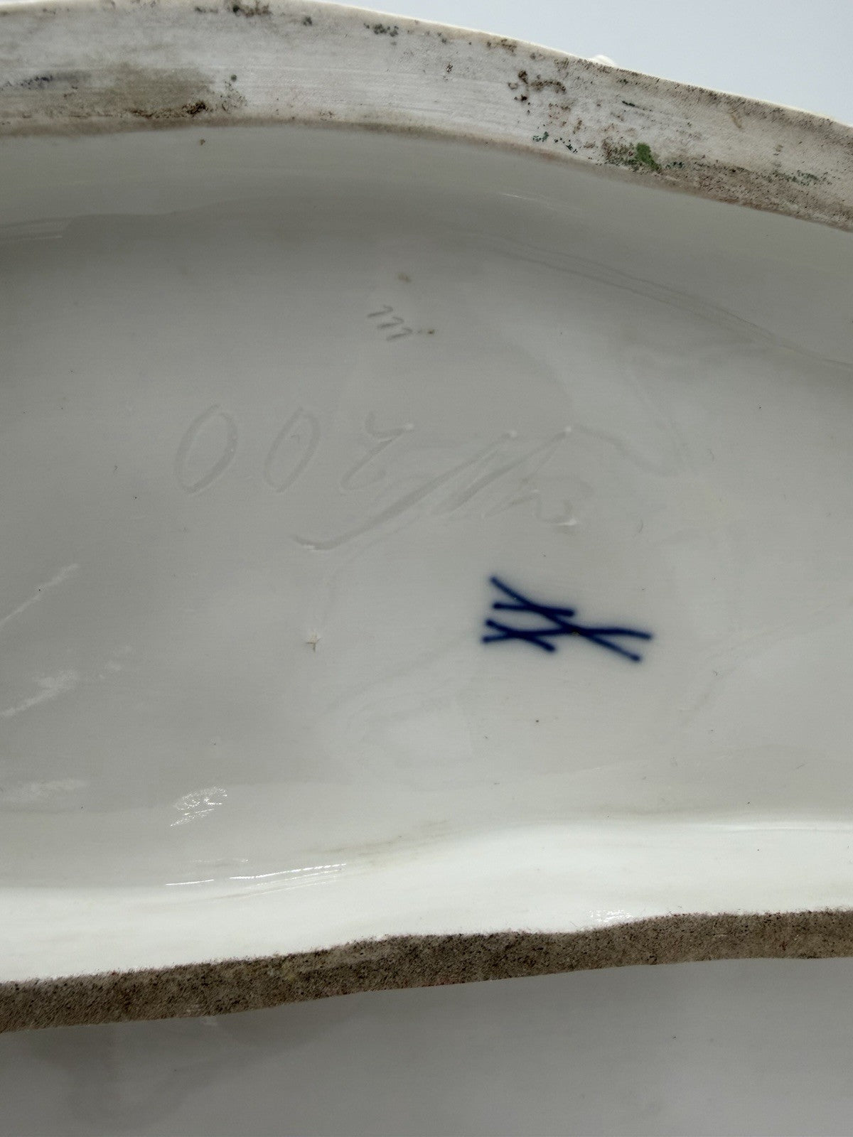 Meissen porcelain figure group Girl W/ Goats By Otto Pilz 1906 (Repaired) Large