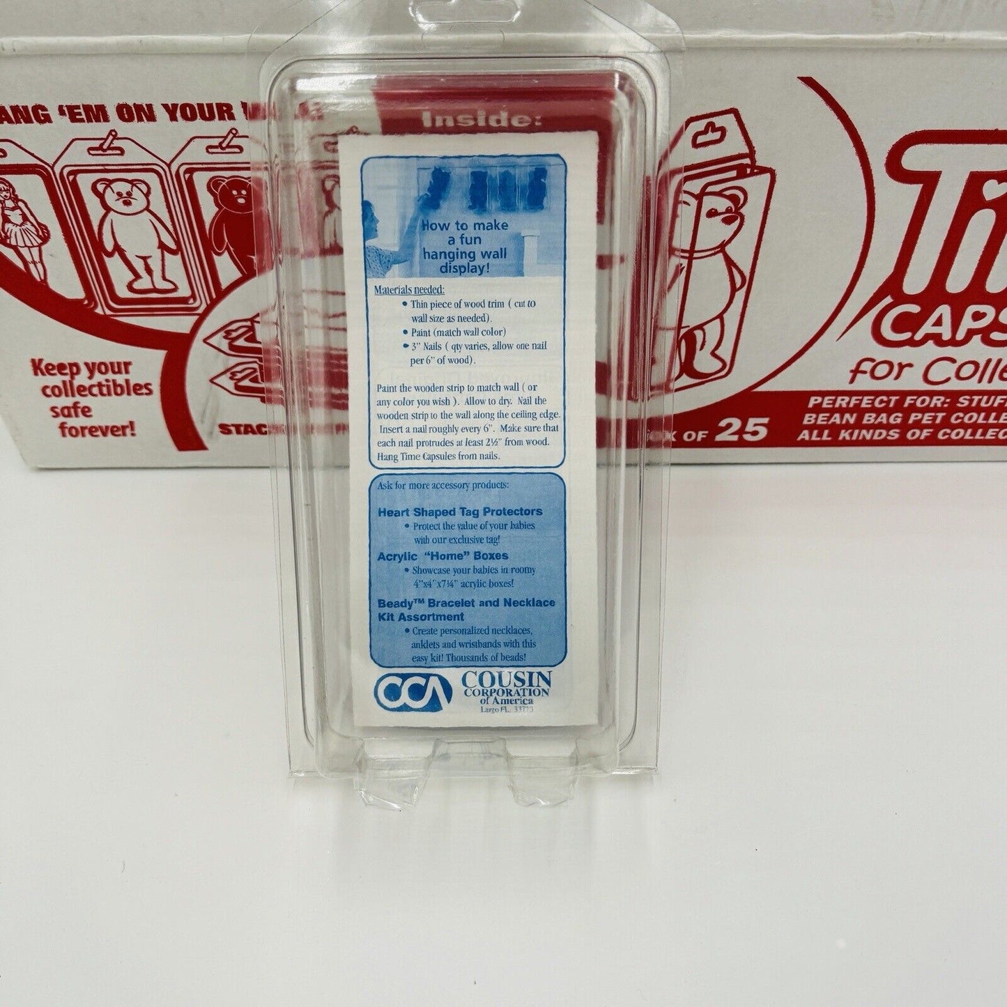 Original Time Capsules For Collectibles 25 Storage Plastic Boxes Beanie Babies