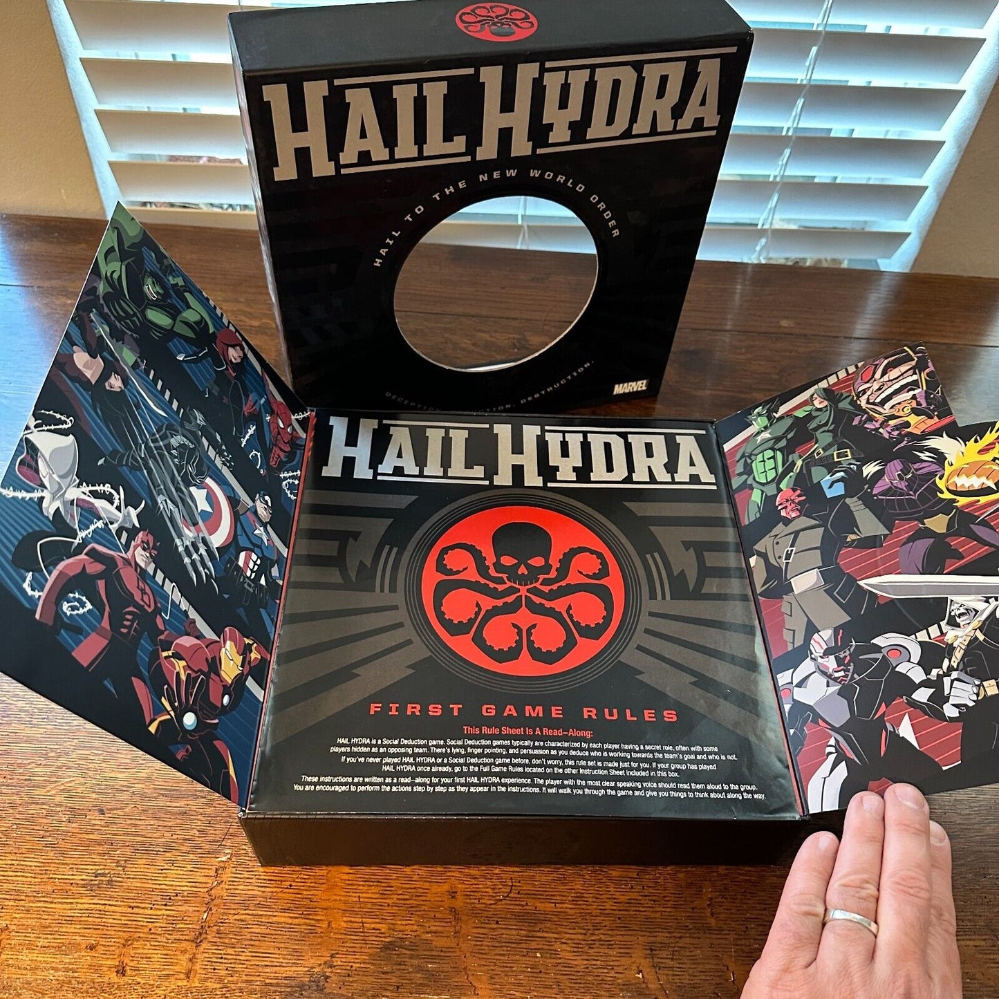 Spin Master Hail Hydra Marvel Hero Board Cards Game Agents of Shield Deduction