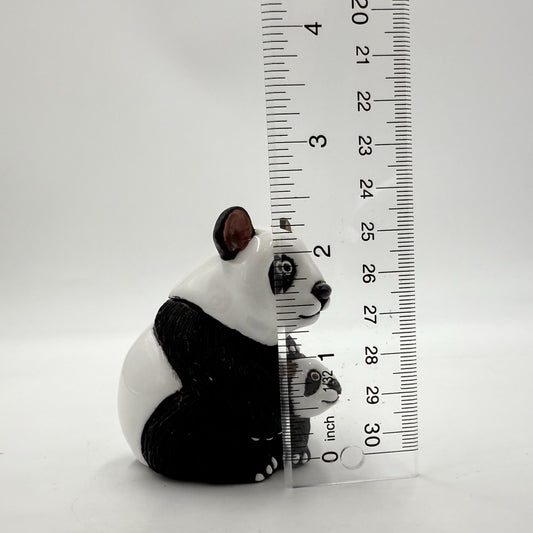Vintage LEPS Peru Pottery Rinconada Panda Mama Bear & Cub Figurine