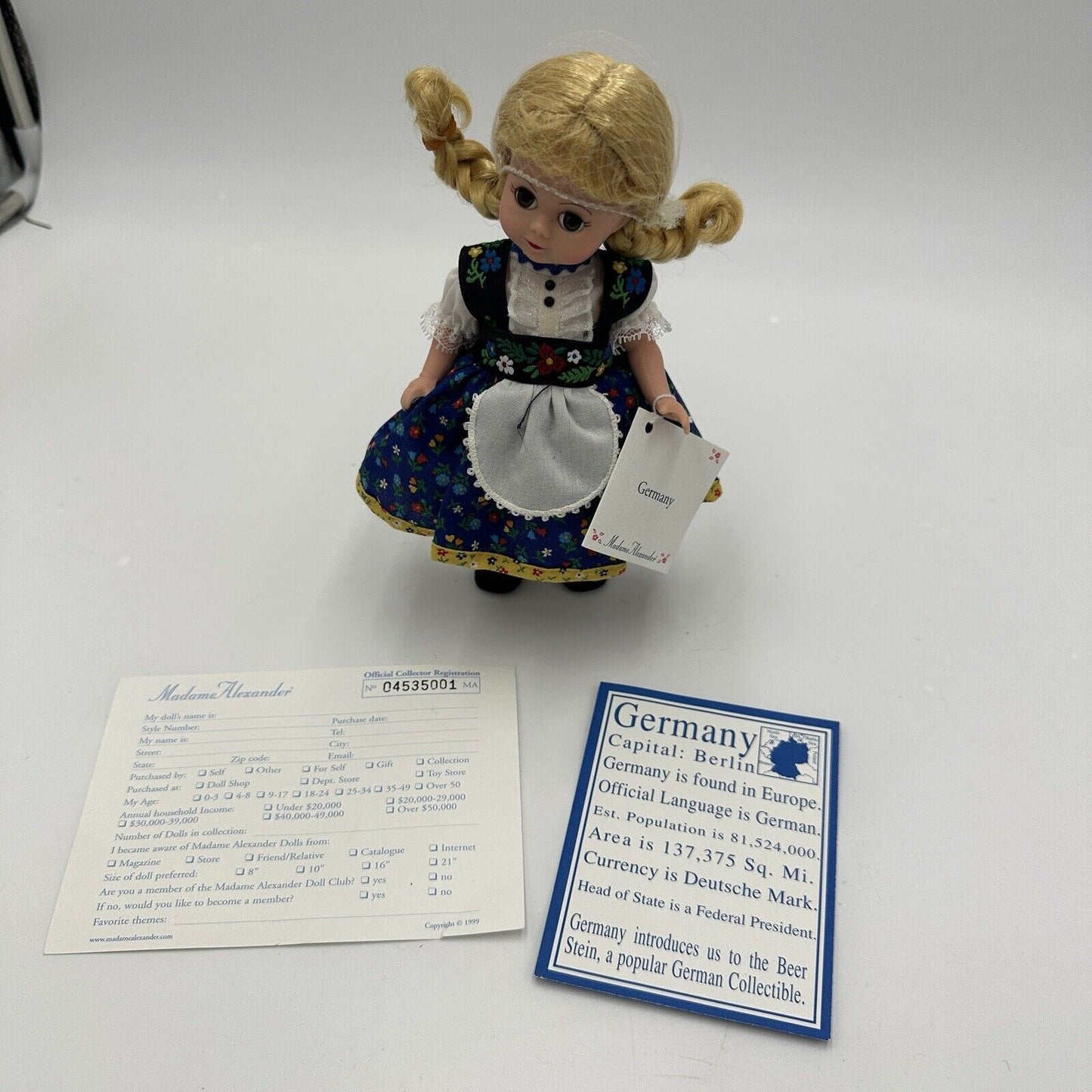 Madame Alexander 8in Doll with Papers and Original Box #25800 Germany