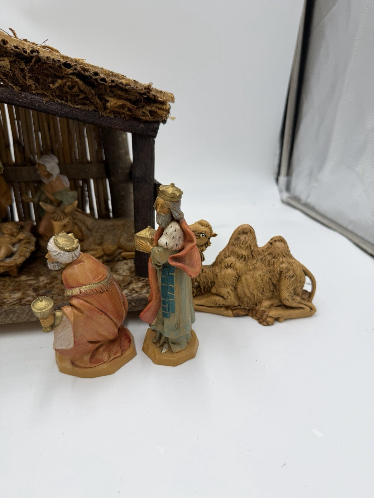 Vintage Fontanini Italy Nativity 22 Pcs + Stable Set Christmas 5” Figurines