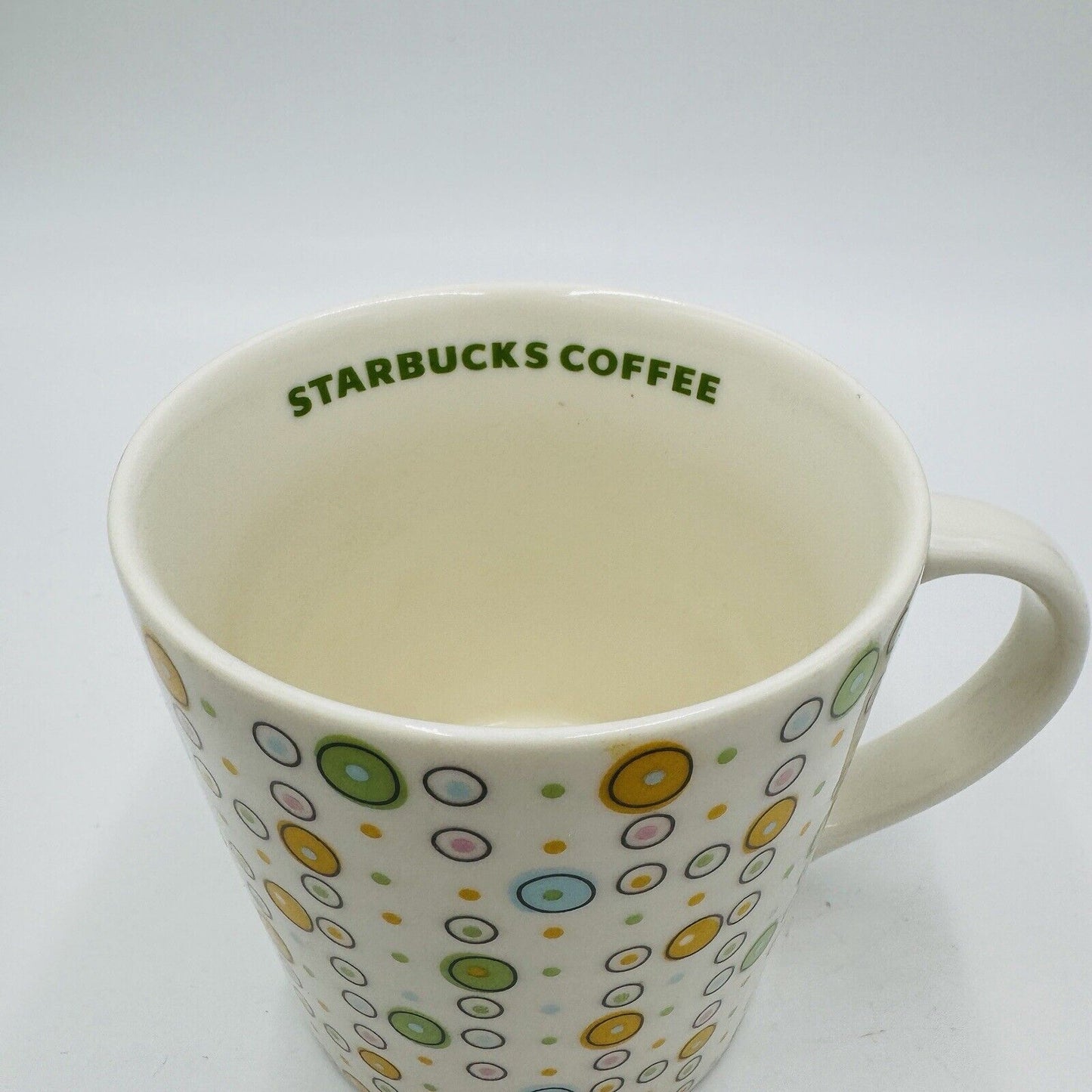 Starbucks Coffee Mug 2005 Circles Bubbles Dots 16oz Dining Tea Kitchen