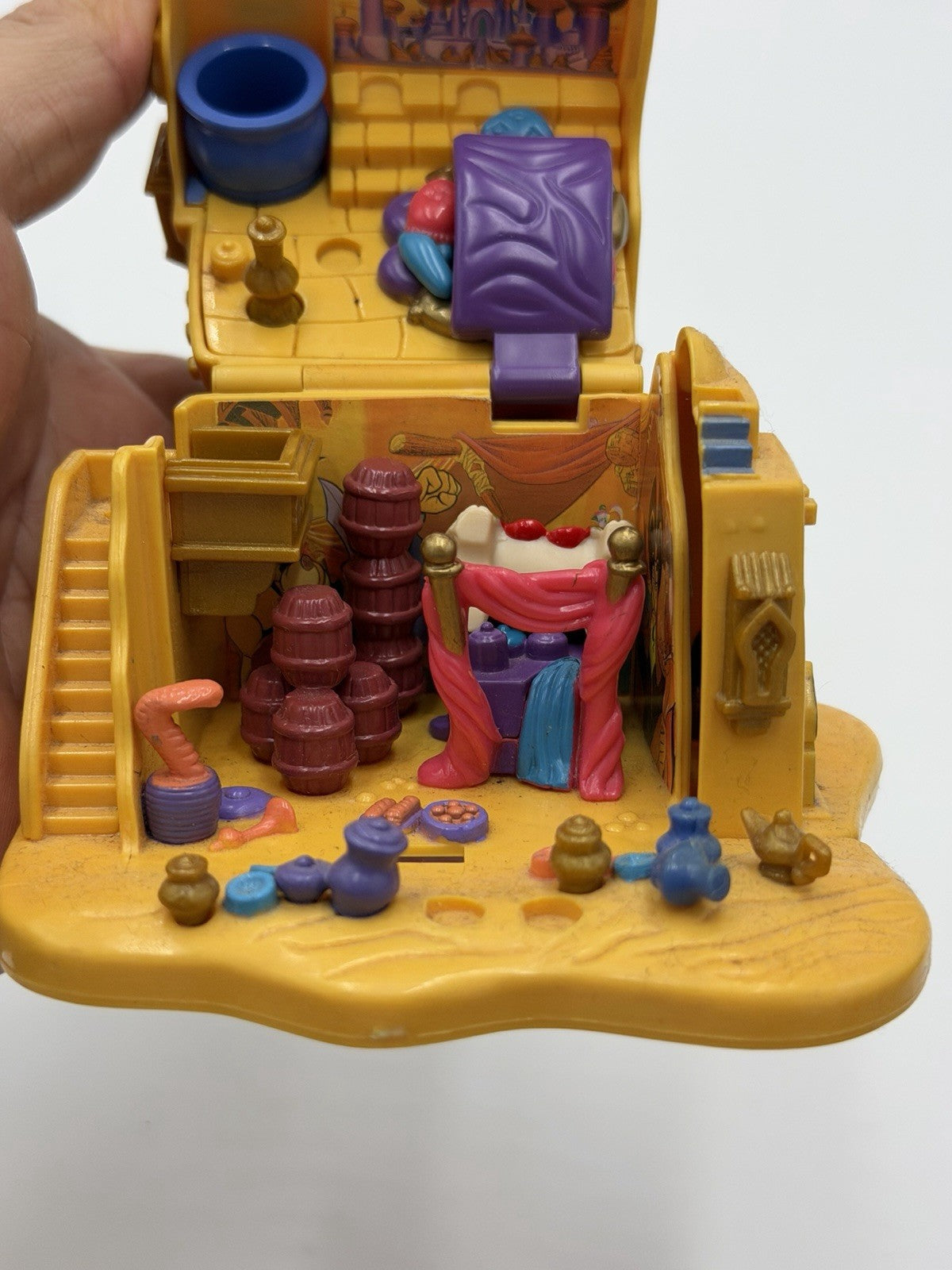 Disney Bluebird Polly Pocket Cinderella & Aladdin Houses + Little Mermaid Mini