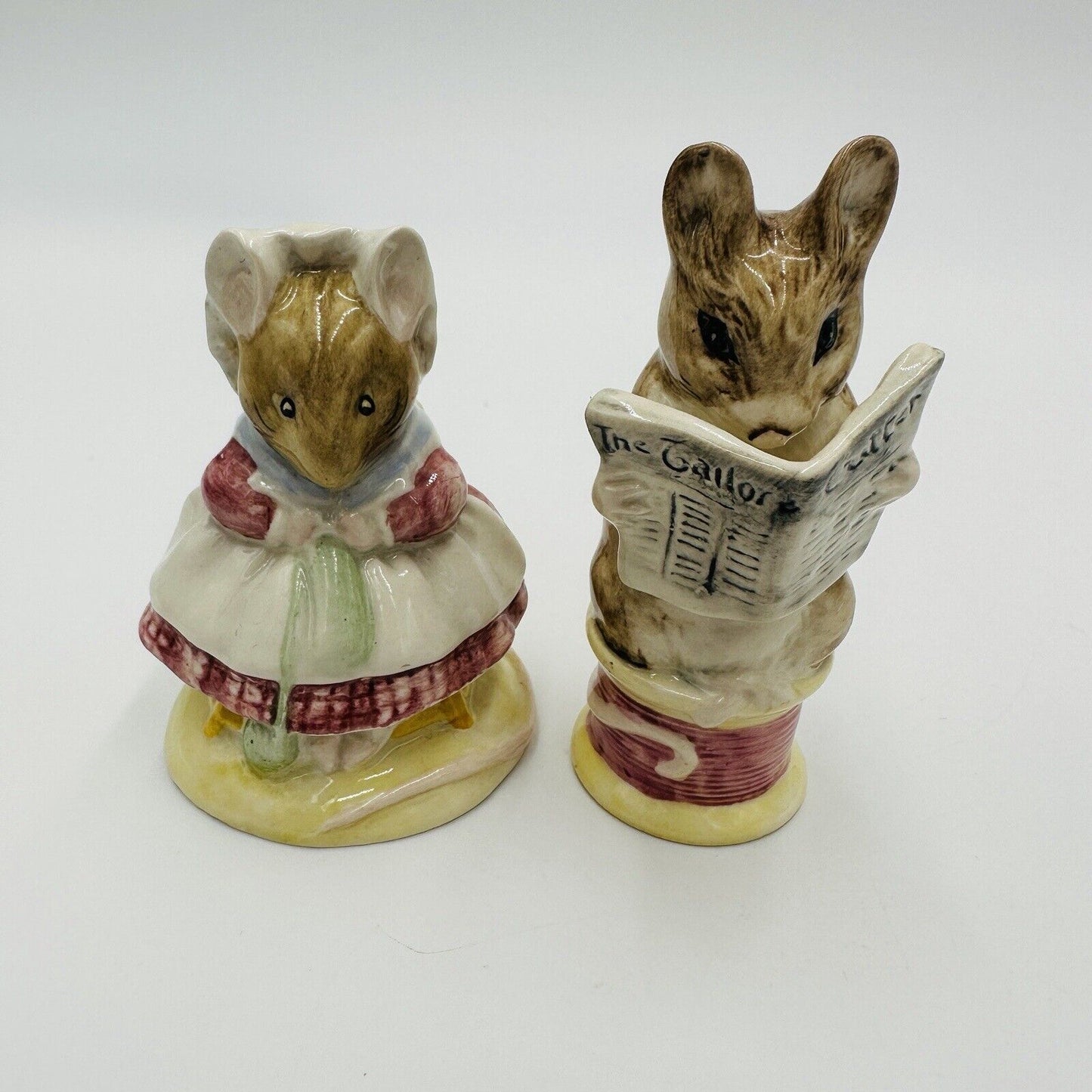 Royal Albert The Old Woman Who Lived In A Shoe an Tailor of Gloucester Figurines