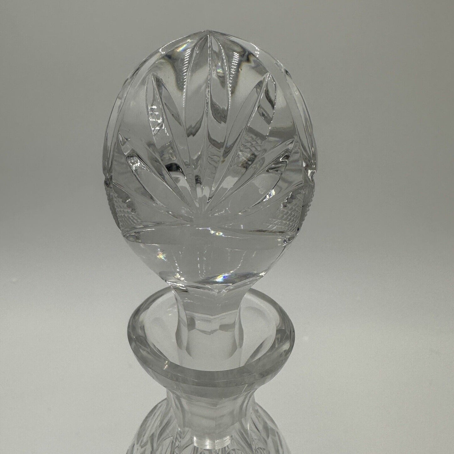 Cristal De Lorraine Decanter Crystal French Midcentury Cut from 1950s # 49 Mark