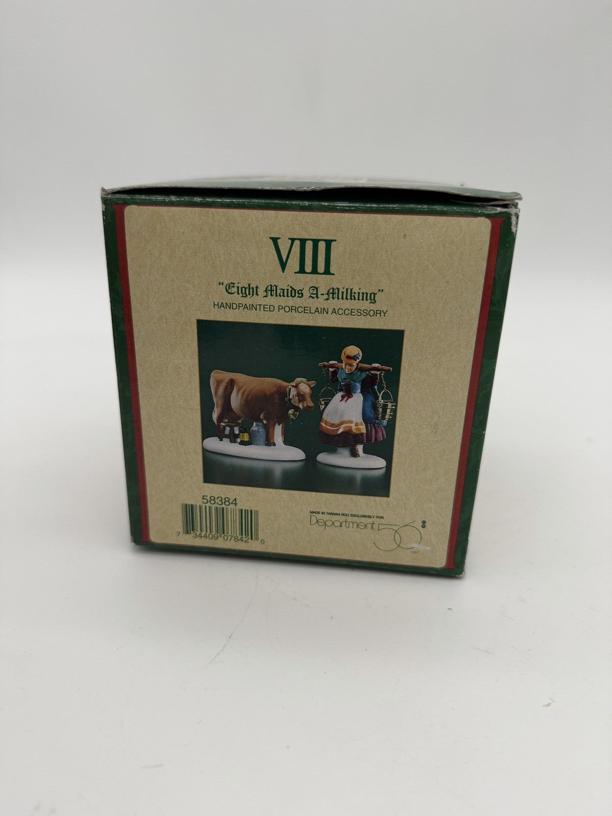 Dept 56 Twelve Days of Dickens Village VIII Eight Maids A-Milking Figurines