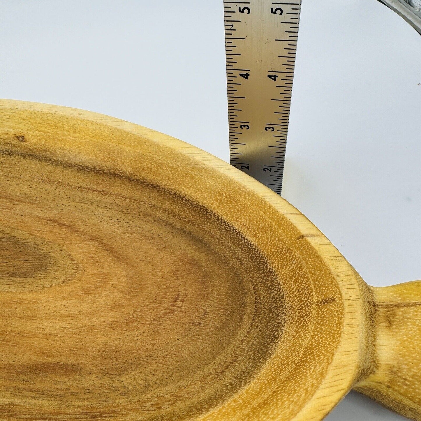 Anthropologie carved fresh wood serving oval bowl 18”x 8”x 2” Rustic Primitive