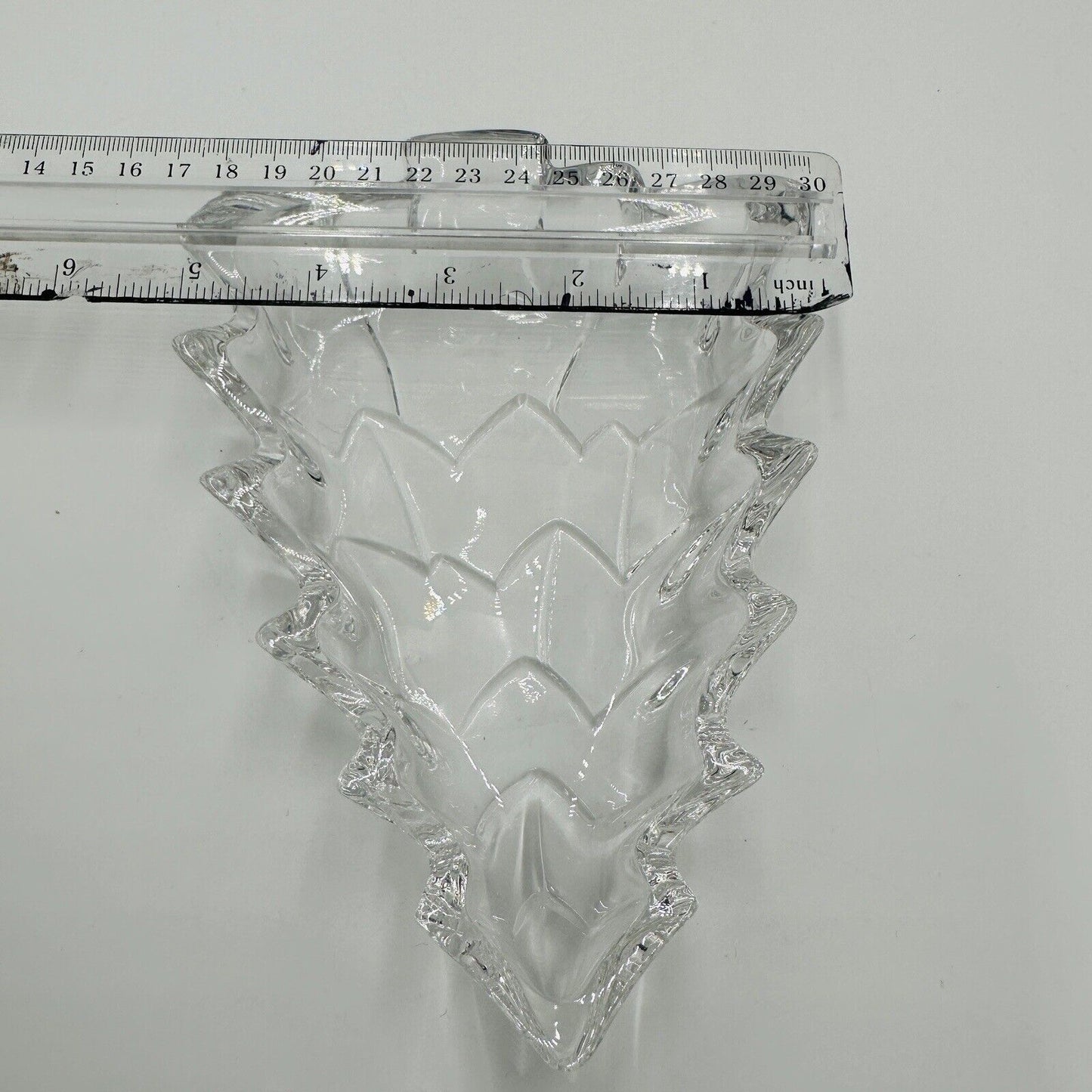 Marquis Waterford Candy Dish Crystal Christmas Tree Shape Clear Tray Serveware