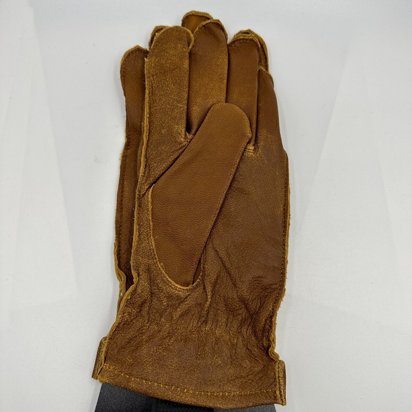 Harley-Davidson Women's Skin Gloves Work-Wear Inspired Goat Tan 98355-17VW Tag