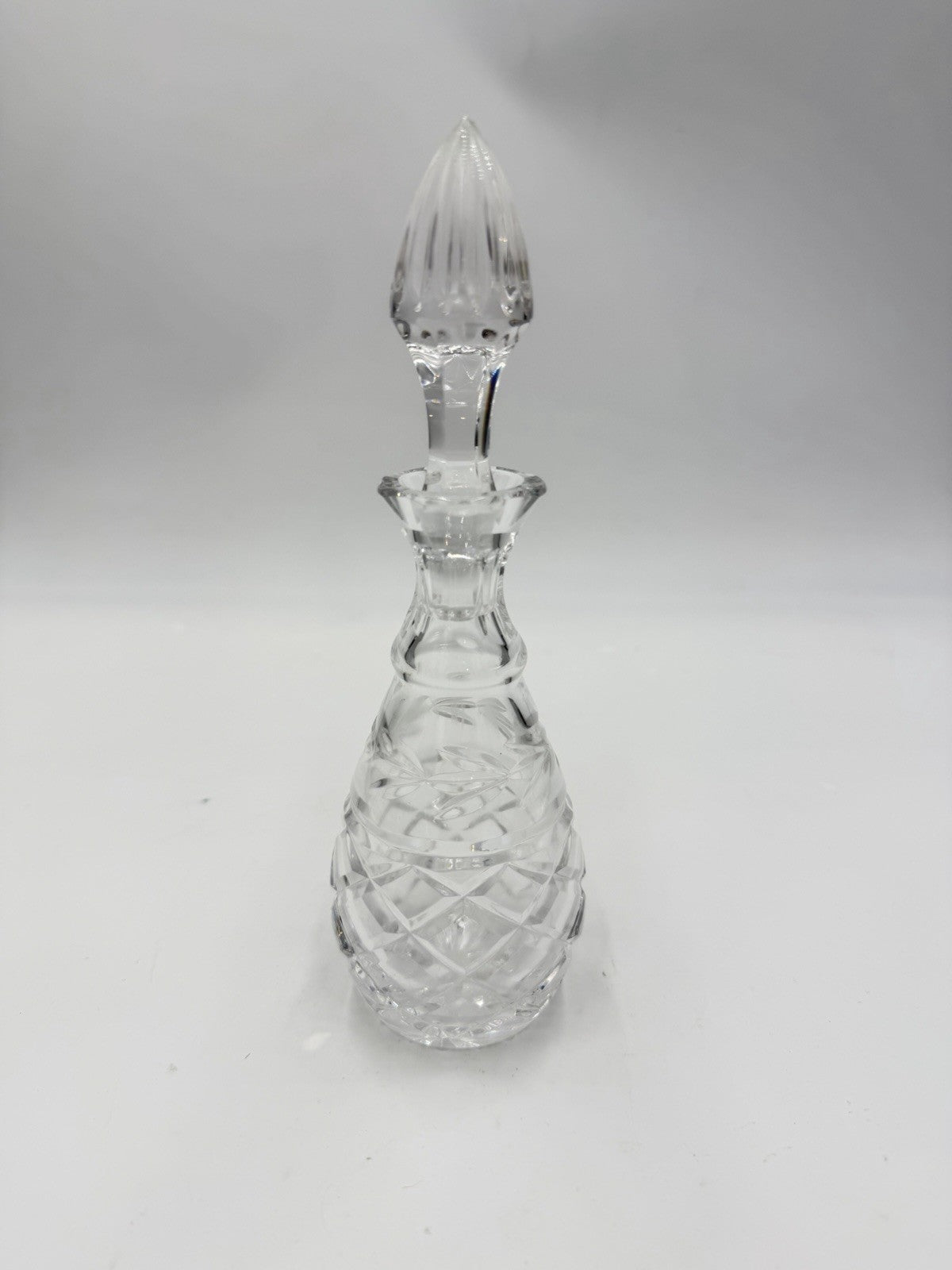 Waterford Crystal Oil Vinegar Cruet Glandore Pattern Ireland Vintage W/stopper
