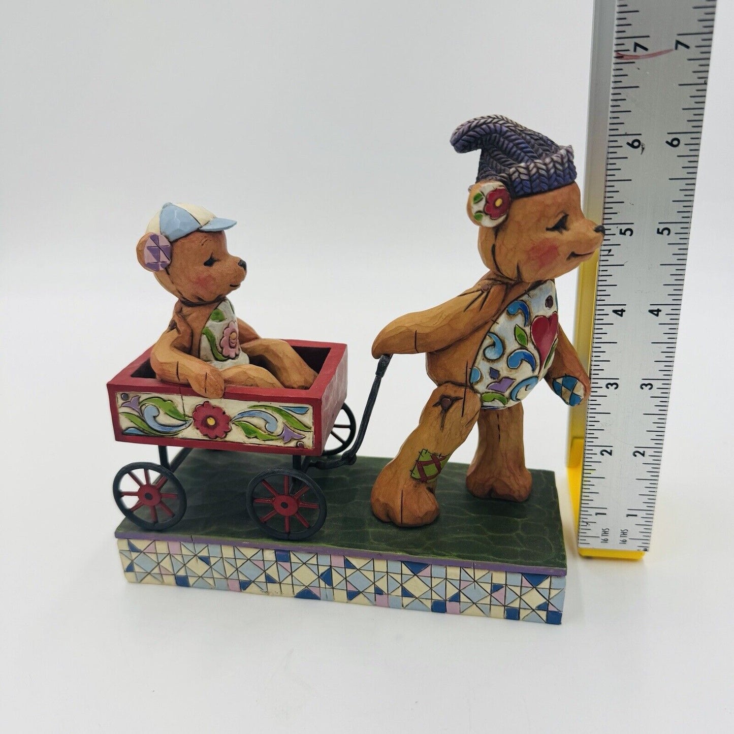 Jim Shore Heartwood Creek Bears Figurine Pull Me Now And I'll Pull U Later 2007