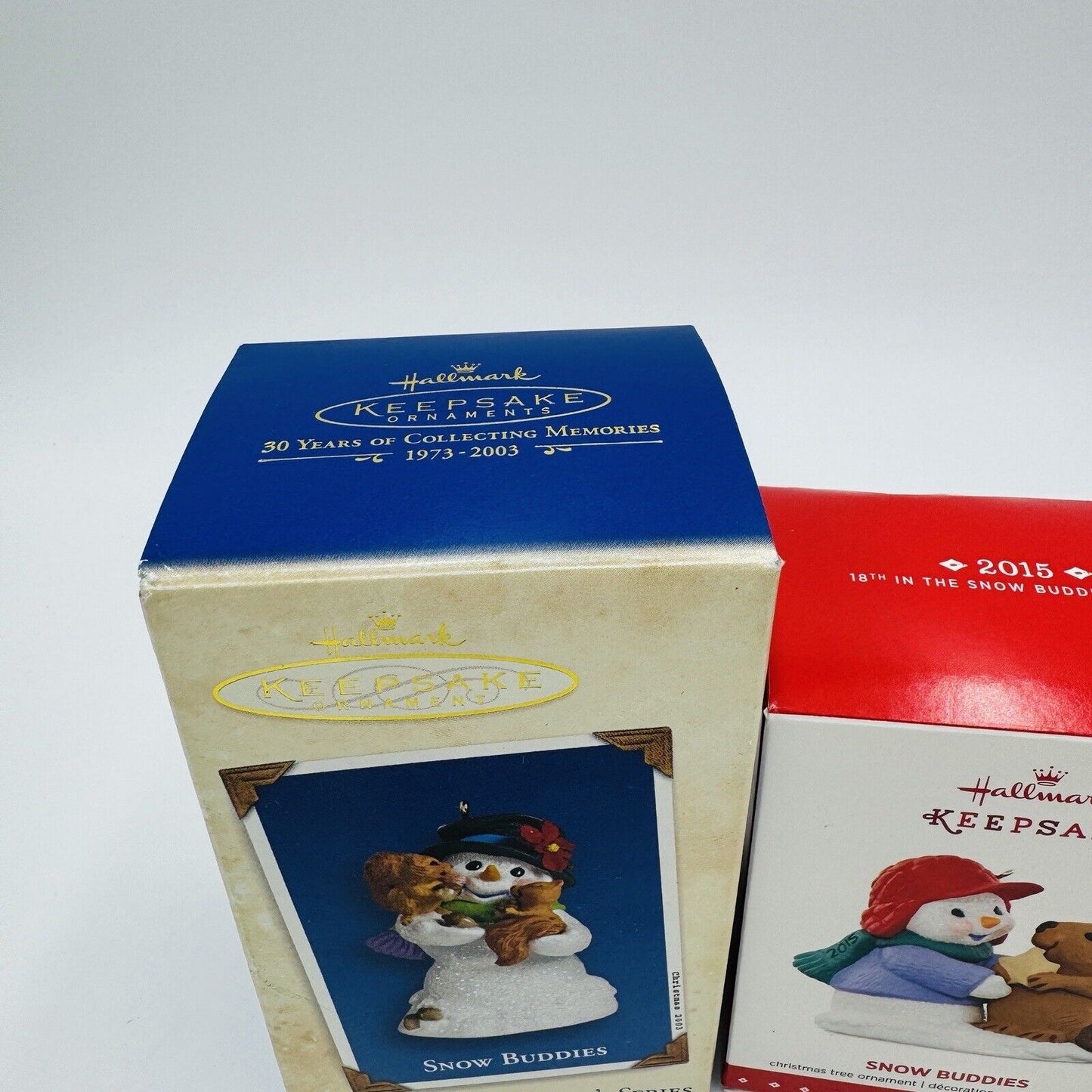 Hallmark Keepsake Ornaments Set 4 Snow Buddies Christmas 2013 2015 2016 2006