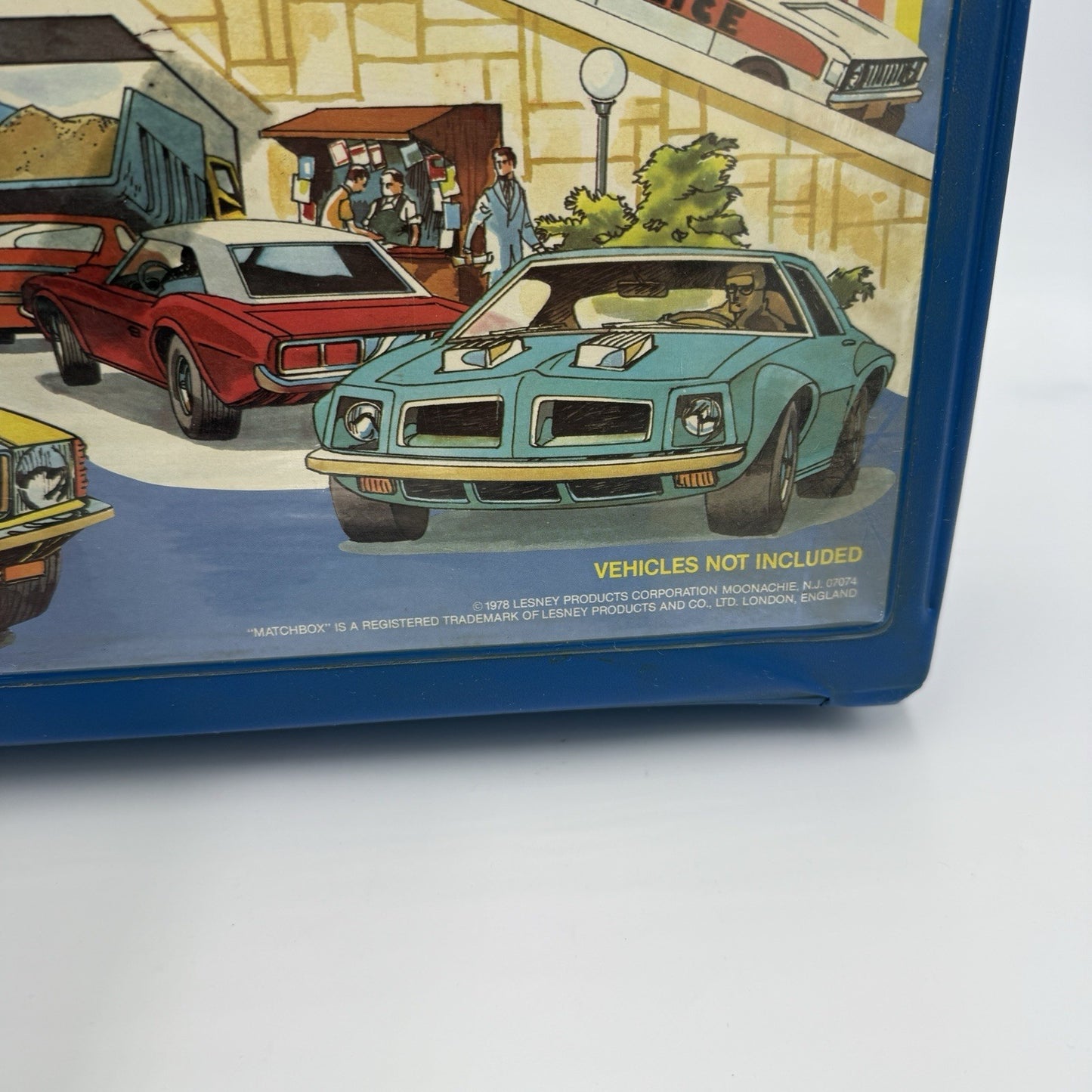 Matchbox 1974 Carry Case Holds 48 Models No Trays Blue