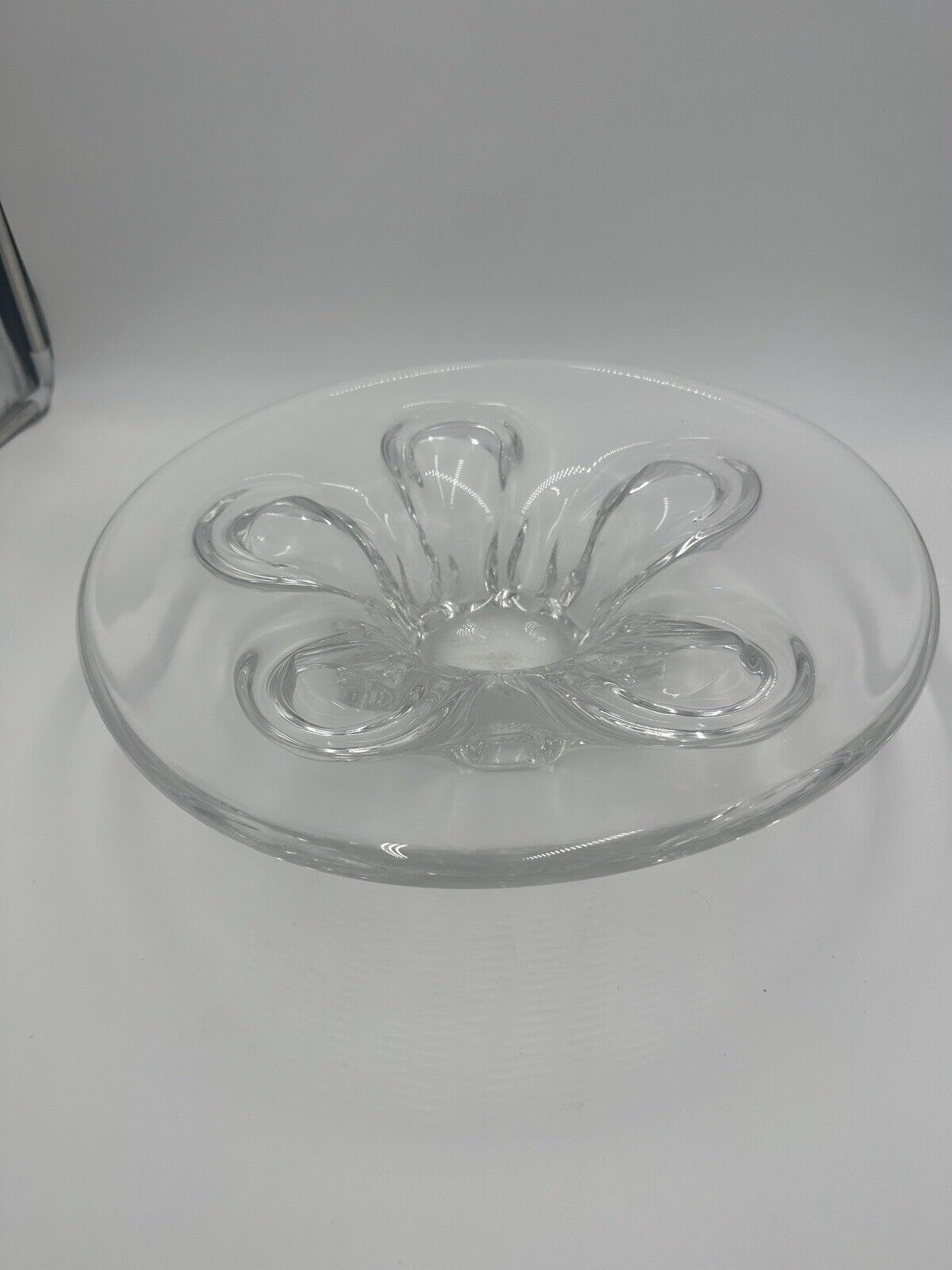 Severes Crystal Centerpiece France 14.5in Wide Large Vintage Fruitbowl Serveware