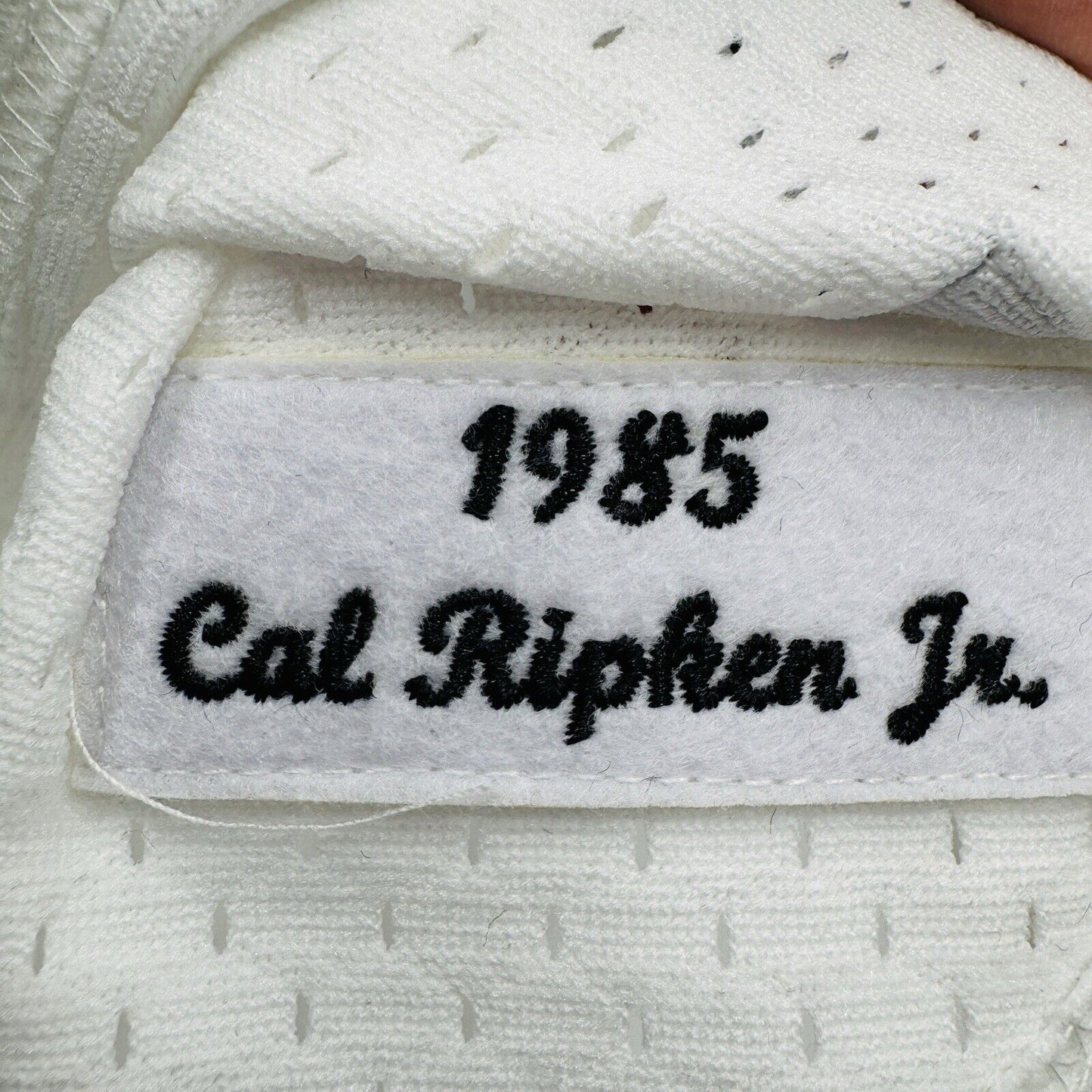 Mitchell & Ness 1985 Baltimore Orioles Cal Ripken Jr. BP Jersey Sz S 36 # 8