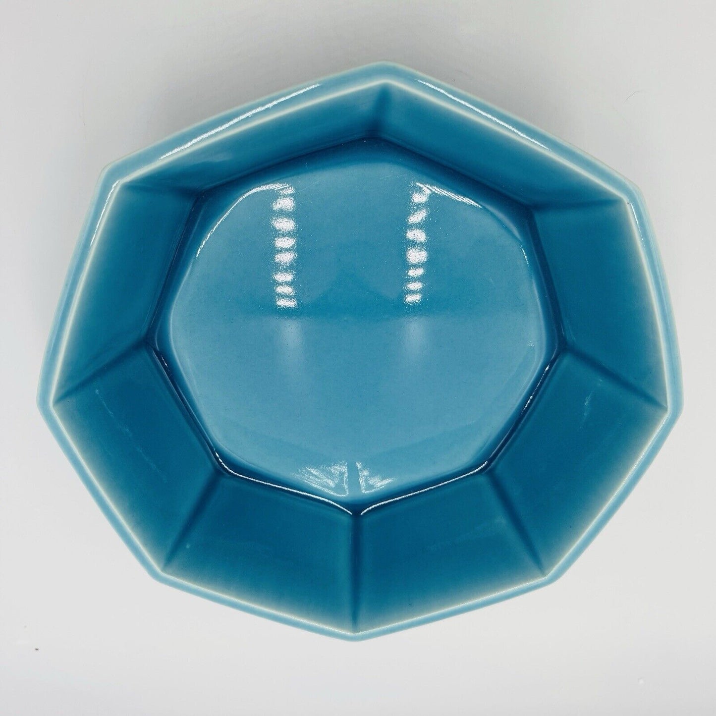 Rookwood Pottery Bowl Arts & Crafts Period Turquoise Glazed Octagonal 1924