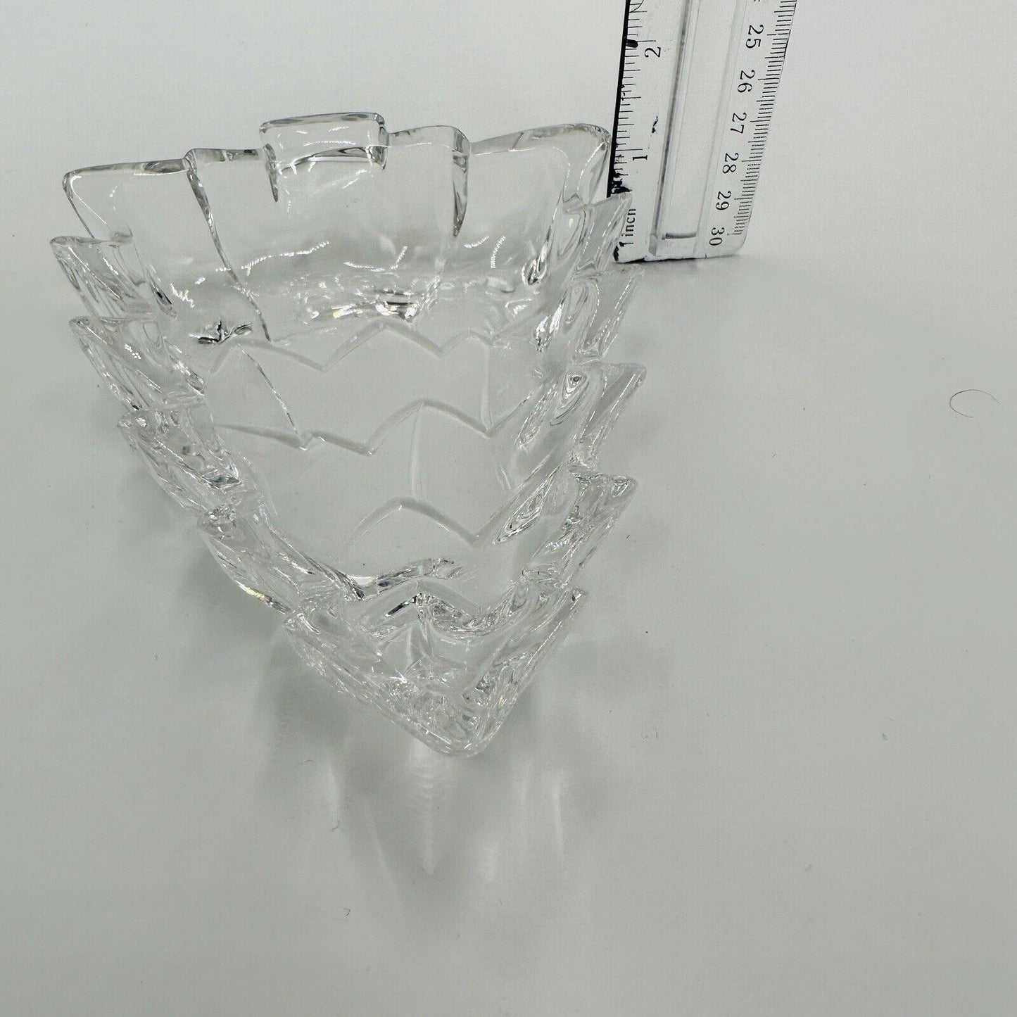 Marquis Waterford Candy Dish Crystal Christmas Tree Shape Clear Tray Serveware