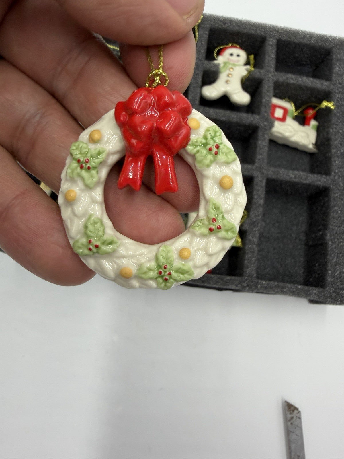 Lenox Winter Delights Miniature Ornaments 9 Ornaments Porcelain Christmas