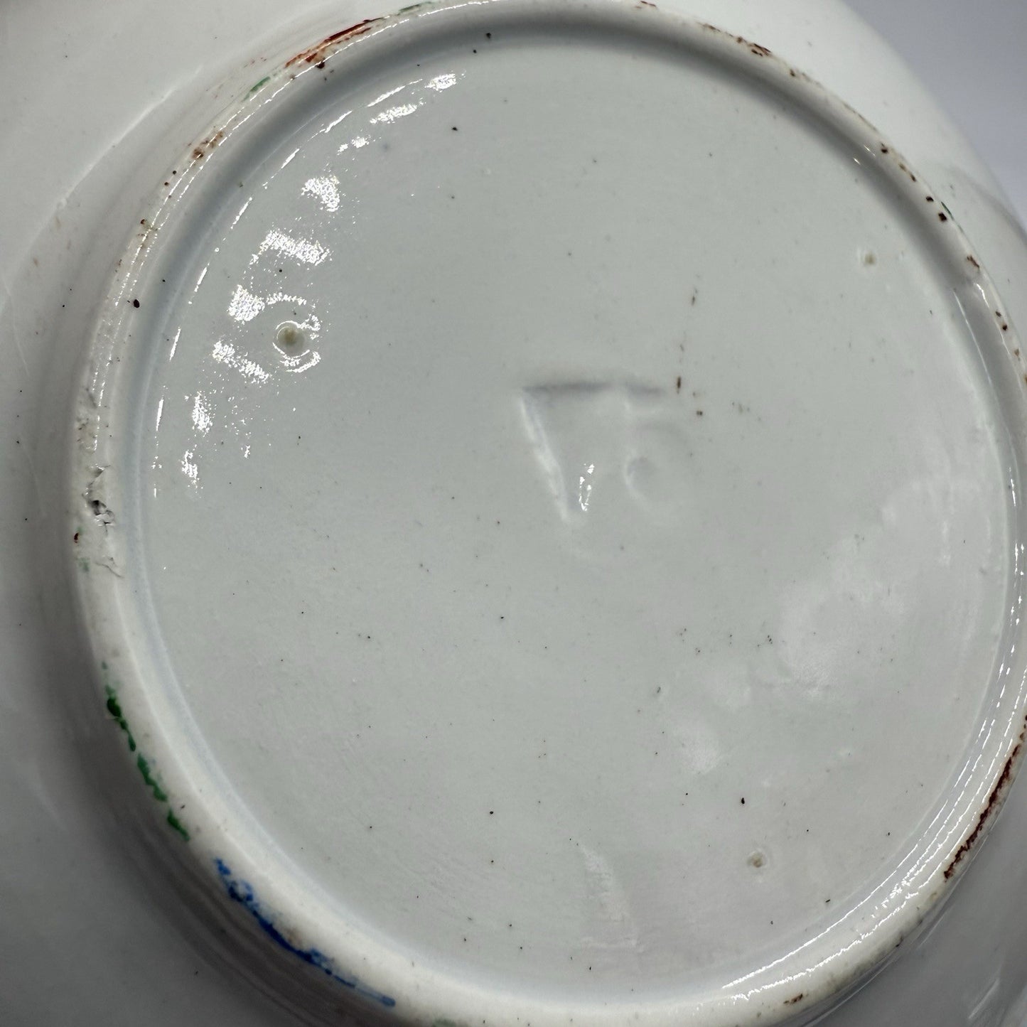 Antique 1875 Opaque de Sarreguemines Kyoto Demitasse Tea Cup & Saucer Set