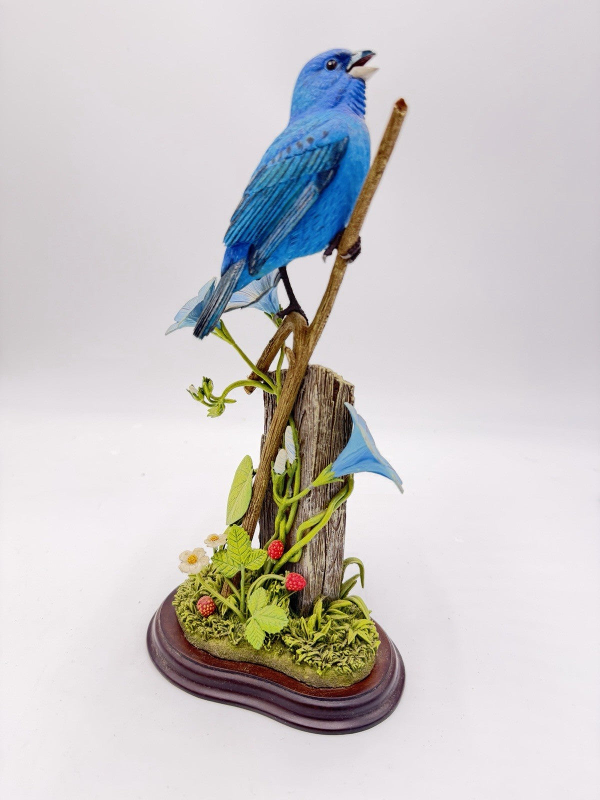 Rare Danbury Mint Sapphire Song Blue Bird Figurine By JEFF RECHIN 11”x5”