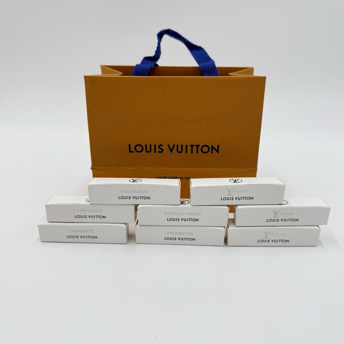 Louis Vuitton Perfume Samples Eau de Partum 2ml 0.06 FL. OZ 8 Samples Lovers Bag