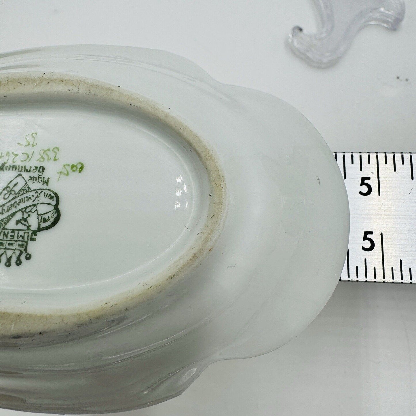JLmenau Germany Graf Von Henneberg Green 5” Trinket Dish Set Antique