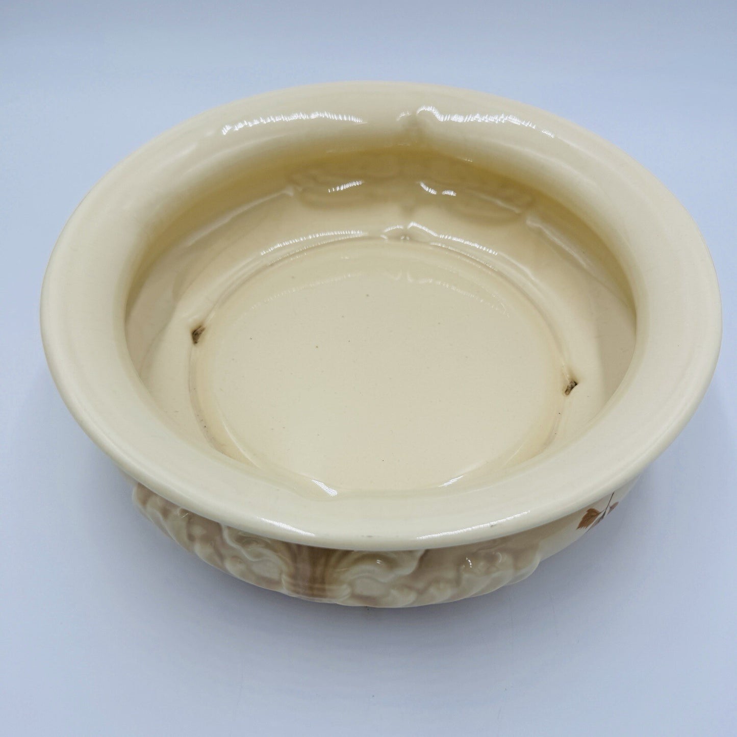 MCM Haeger USA Pottery Bowl Planter Ceramic Floral Rare #4293 3.5inH x 11inW