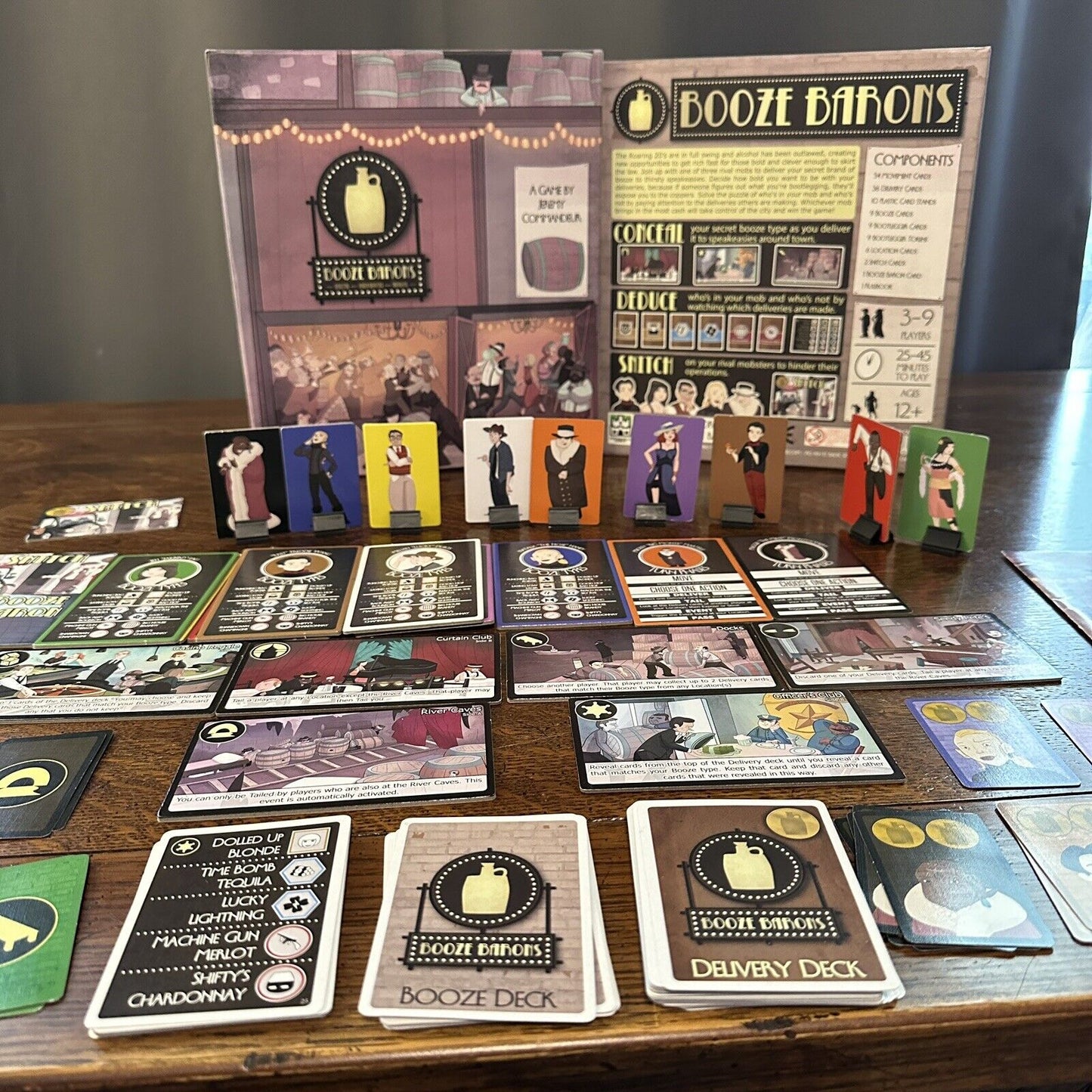 Overworld Booze Barons Board Game Complete Party Group Teams Fun Games