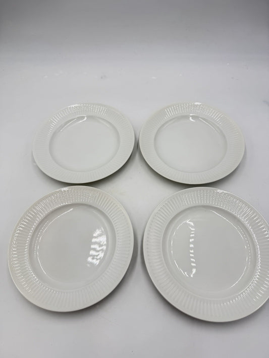 Royal Copenhagen Denmark China GEORGIANA dessert White Porcelain Plates 7”