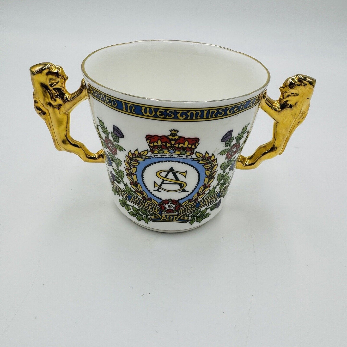 Paragon Fine China England Prince Andrew & Sarah Ferguson Double Handle Cup